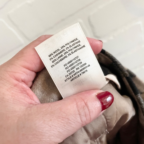 Aritzia Wilfred Tie-front Pants Trousers Wool Cashmere Blend Plaid Academia Sz 2 - Picture 13 of 15